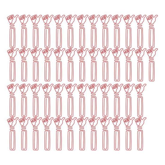 Lot De 100 Trombones En Forme De Cœur Doré - 2 Cm, Métal, Boîte Transparente, Pour Bureau Ou école - 6