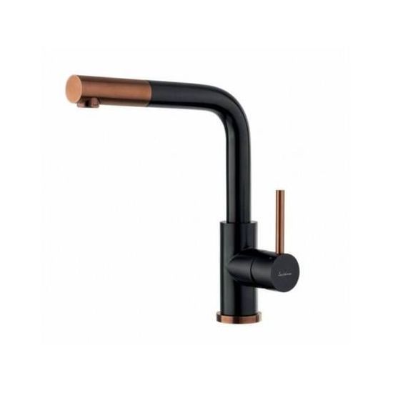Robinet Argo Victoria Noir – Mitigeur De Cuisine Avec Douchette En Laiton