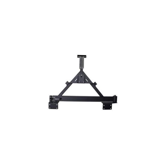 Porte-pneu Secours Pour Jeep Wrangler JK 2007-2018 - Ajustable En Hauteur, Montage Direct, Acier Revêtu