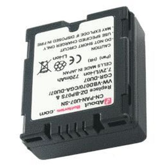 Vhbw 3 Batterie Ricambio Per Panasonic CGR-DU06 | 1100 MAh Li-Ion Per Videocamera