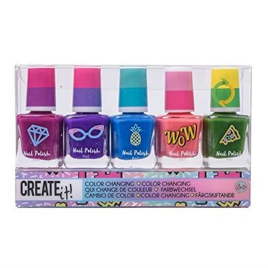 Create It Set 5 Vernis A Ongles Magiques Fluo Pour Enfant Fille Cdiscount Au Quotidien