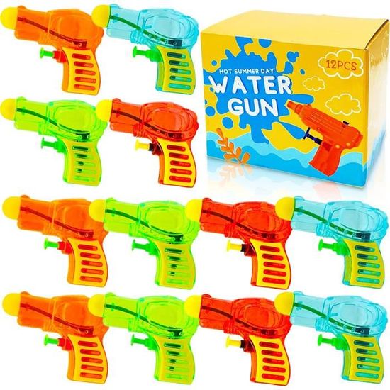 Bombe A Eau Lot 18 Pistolets à Eau FAMKEEP - Plastique ABS - Multi-couleurs - Jeu Extérieur Été Pistolet A Eau