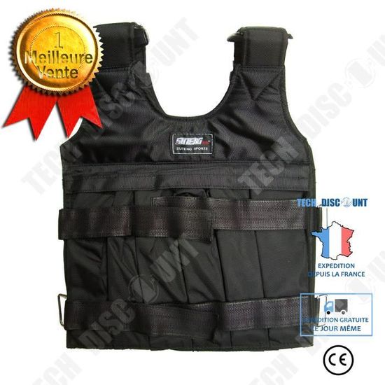 Gilet Lesté Gilet D'entraînement D'exercice Gilet Lesté Sport Gilet Poids Réglable Gilet Poids D