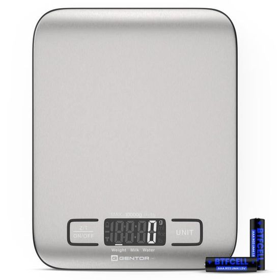 Balance De Cuisine Numérique, 1 G-10 Kg, Échelle Électronique Précise Avec Écran Rétractable