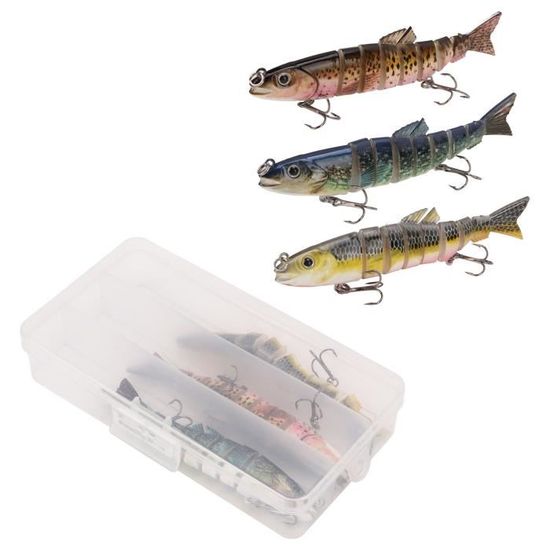 Kit De 34 Leurres De Pêche Mixtes - Minnow, Crankbait - 3 à 13,8g - Pour Truite, Brochet, Perche