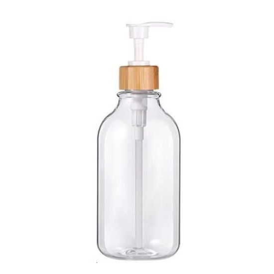 Bouteille Distributrice En Verre 400 Ml Avec Pompe - Pour Gel Douche, Shampoing, Lotion - Design Moderne