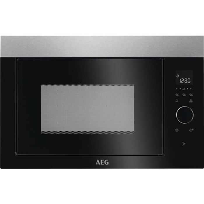 AEG MBE2657SEM, Intégré, Micro-ondes uniquement, 26 L, 900 W, Tactil, Noir, Acier inoxydable