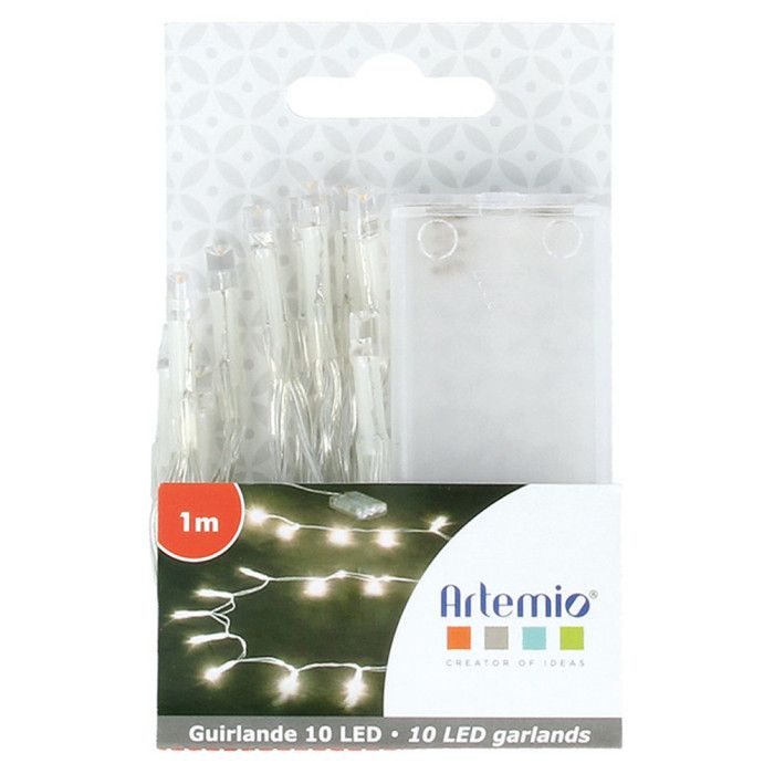 Guirlande lumineuse LED Blanc 1m - Artémio {couleur}