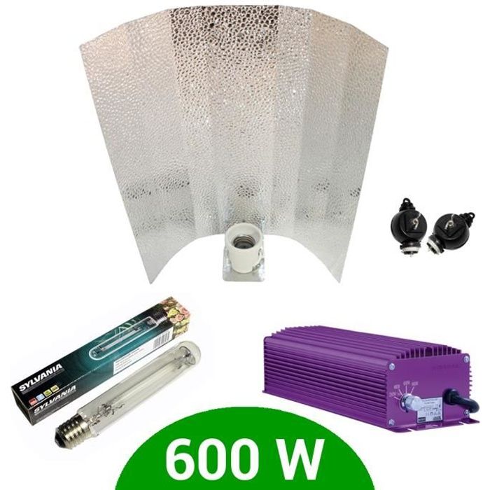Kit eclairage électronique dimmable Lumatek 600W + Grolux HPS + Stucco