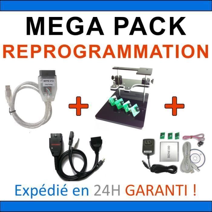 PACK REPROGRAMMATION CALCULATEUR - BDM FRAME - BDM 100 - MPPSV13 - GALLETTO 1260 - ELM 327 USB