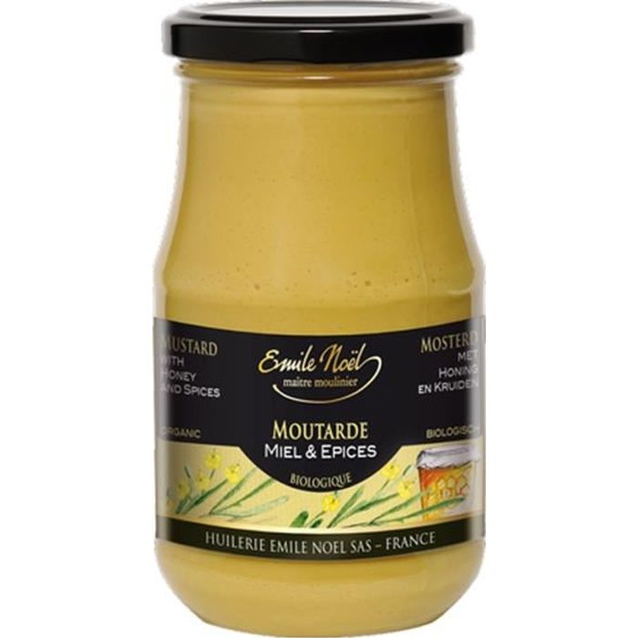 EMILE NOEL+Moutarde au miel et aux épices bio 200 g