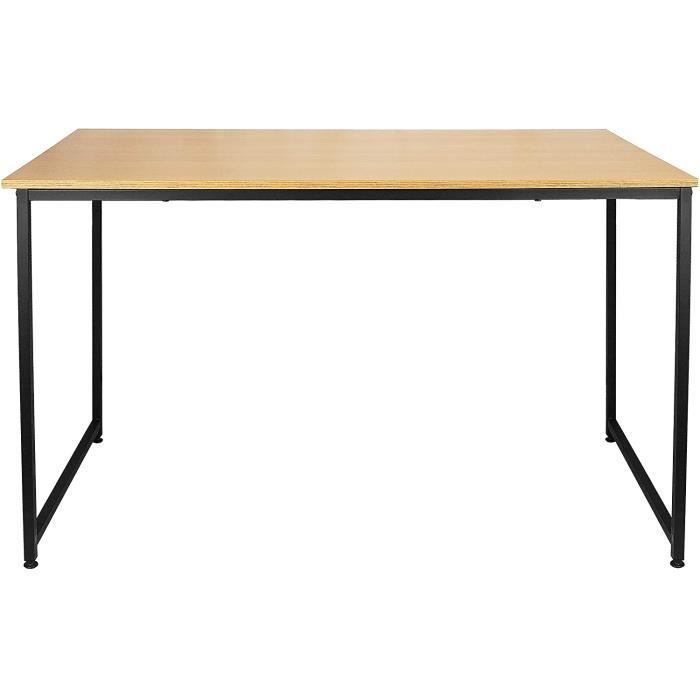 TABLE A MANGER SEULE Une table rectangulaire en bois massif, adaptée pour la salle à manger, le bureau, le salon, 31