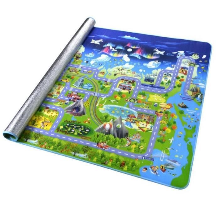 Tapis d'éveil,Tapis de jeu bébé tapis rampant route urbaine tapis pour enfants tapis imperméable enfants - Type B-200cmx180cmx0.5cm