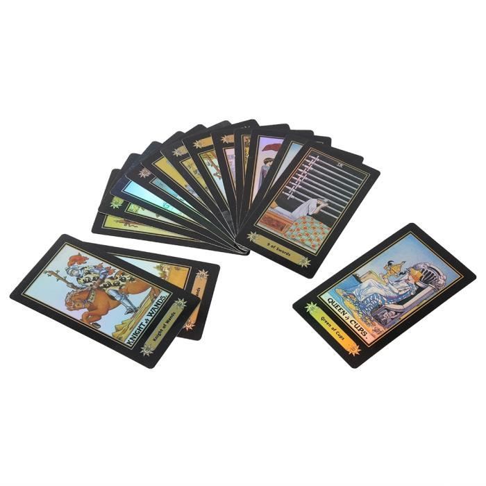 YOSOO Waite Tarot 1 Set Jeu de Tarot Divinatoire du Tarot Waite Indicatif Futur Jeu de Cartes Édition Anglaise