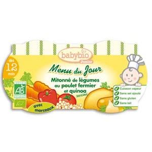 Babybio - Bol Légumes Poulet Quinoa Cumin - Bio - 2x200g - Dès 12 mois