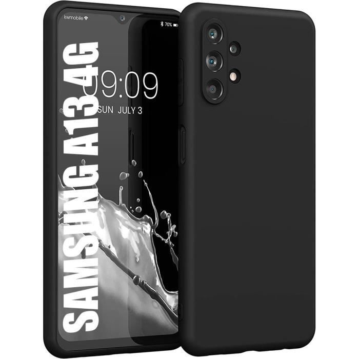 Coque pour Samsung Galaxy A13 Silicone Souple Léger Ultra Slim Antichoc Noir