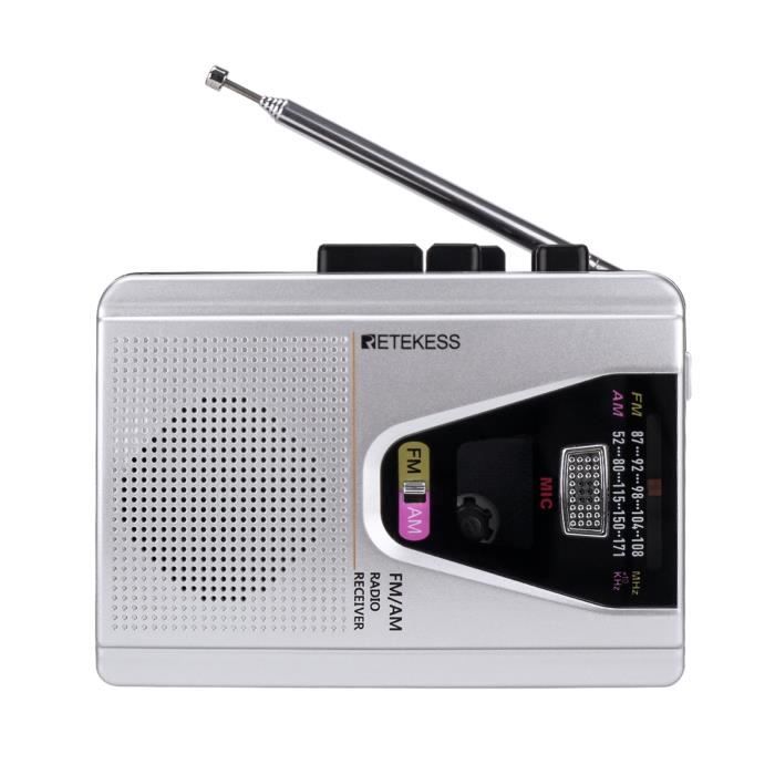 Retekess TR620 FM AM Radio portable lecteur de cassette enregistreurs magnétophone mode boucle de lecture de bande-128