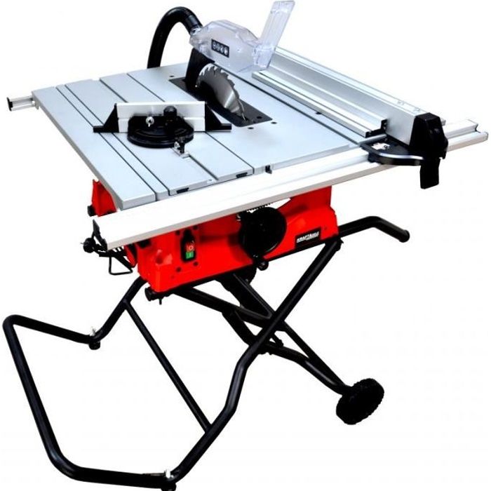 DCRAFT - Scie sur table - Puissance nominale 2800 W - Régime de ralenti 5000 min-1 - Scie coupe bois - Atelier bricolage