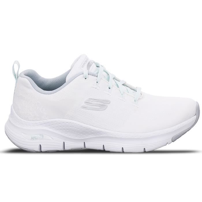 Skechers Arch Fit Comfy Wave 149414-WMNT - Chaussure pour Femme Blanc