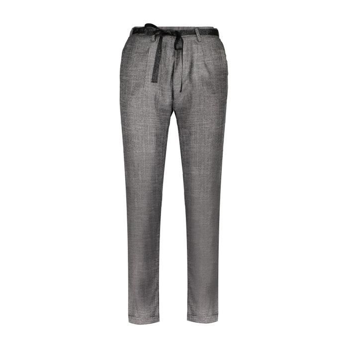 DEELUXE Pantalon carotte gris scintillant LUCIE Grey Lurex