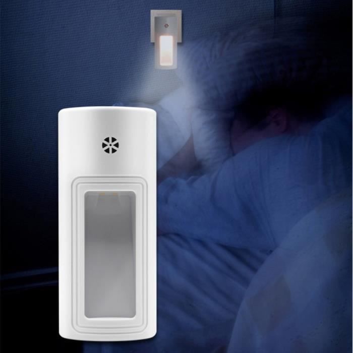 Détecteur de mouvement LED plug EU Veilleuse à induction pour corps humain Lumière de capteur d'escalier 100 * 43 mm