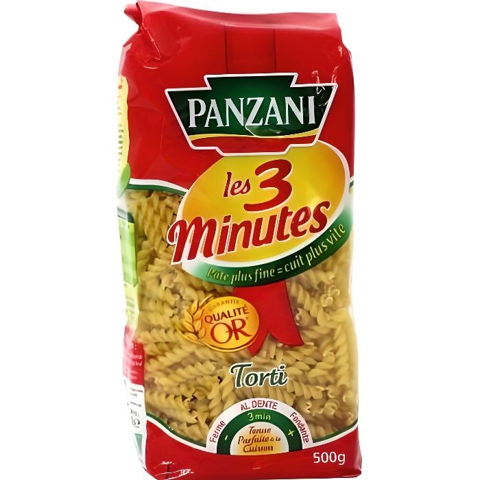 Pates cuisson rapide torti 500 g Panzani