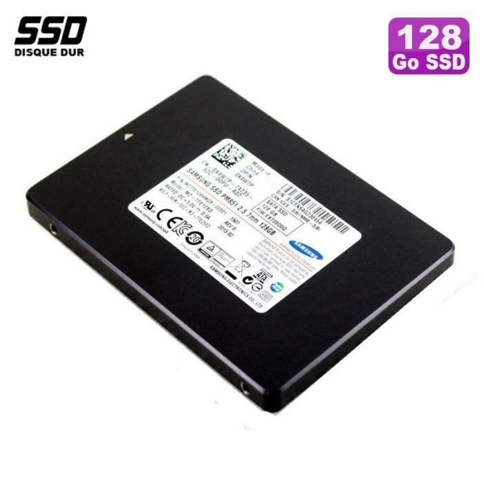 Disque Dur 128Go SSD SATA III 2.5- Samsung MZ-7TE128D 0X4W7P X4W7P 6Gb/s 7mm