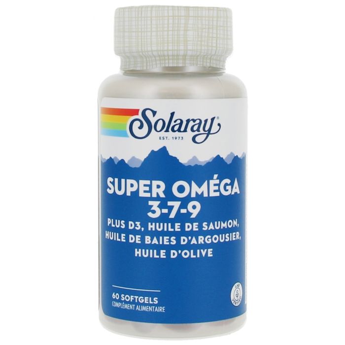 Super Oméga-3-7-9 + Vit. D3 - 60 softgels