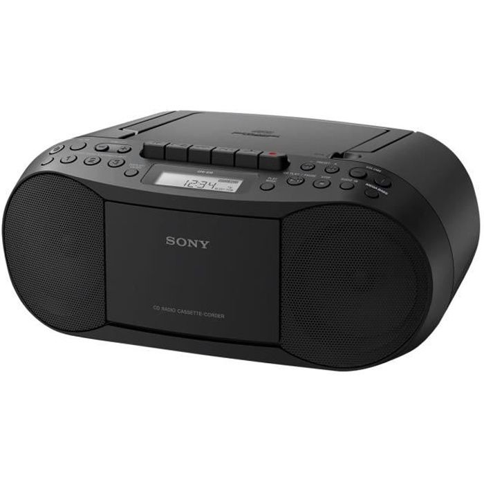 Sony CFD-S70 - Boombox - 3.4 Watt - noir