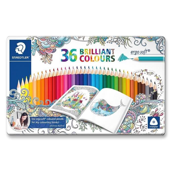 Crayons de couleurs triangulaire ergosoft, Johanna