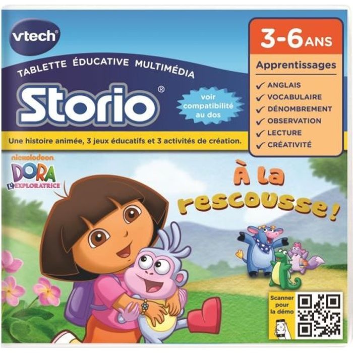 VTECH - Jeu Éducatif Storio - Dora L'Exploratrice