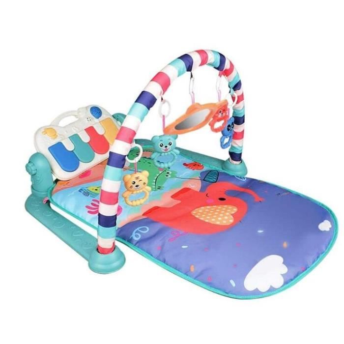 Tapis d'éveil musical avec arche et piano pour 0-3-12 Moi, couverture de jeu, tapis de jeu, tapis de jeu pour bébé