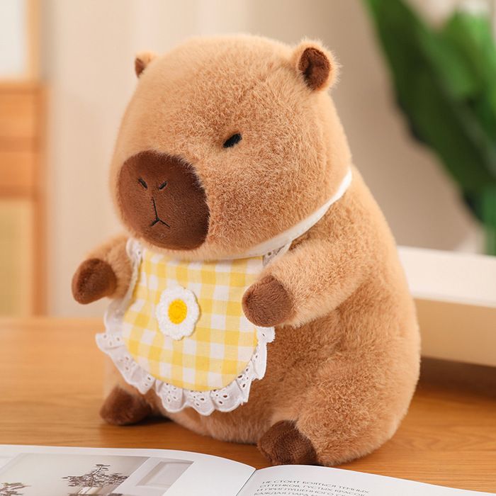 Luckxing Peluche capibara | Peluche Capybara Peluche - Copricapo rimovibile Adorabile peluche Capibara per adulti Animali morbidi per bambini e ragazze