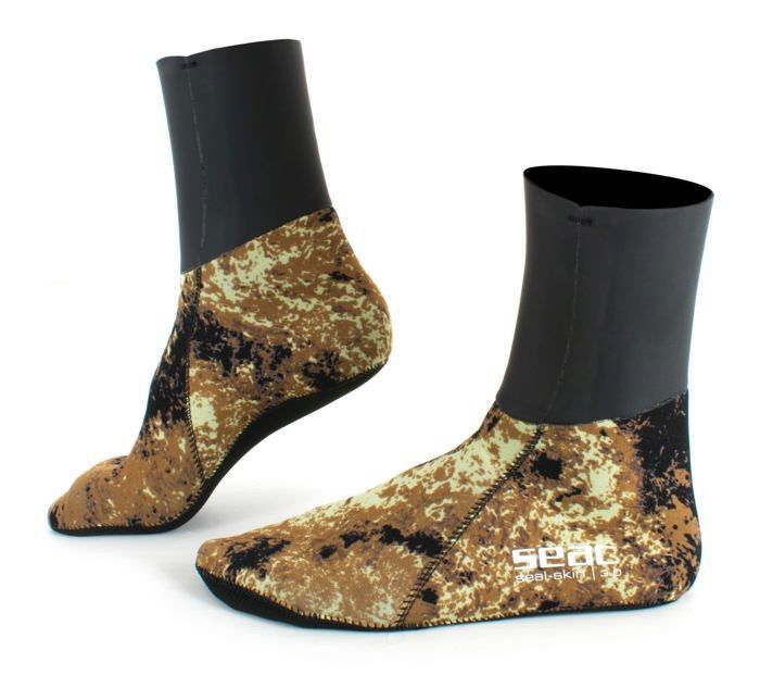 Combinaison de plongee Seac Skin Chaussettes Thermiques pour apnee et peche sous-Marine en neoprene Camouflage de 3 mm. Mixte