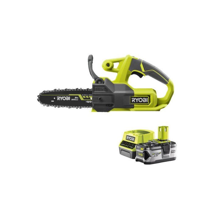 Pack RYOBI Tronçonneuse 18V One+ RY18CS20A 0 1 Batterie 4.0Ah 1 Chargeur rapide RC18120 140 - vue 2