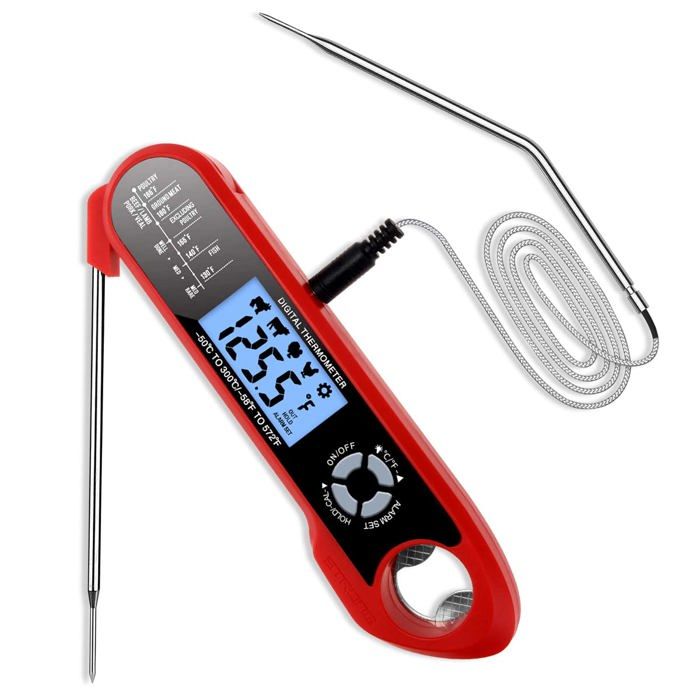 Sonde Température Viande Double Aiguille Weber – Compatible Barbecue Gaz & Smokefire
