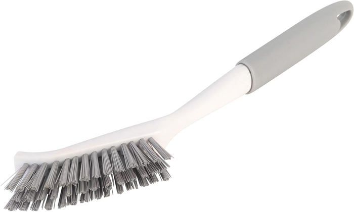 Brosse à Vaisselle Antibactérienne Rösle Avec Tête Remplaçable - Acier Inoxydable Poils Polyester