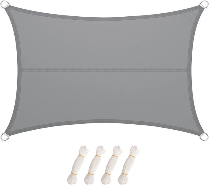 Voile D'Ombrage Rectangulaire, 2x3 M, PES, Pour Jardin, Protection