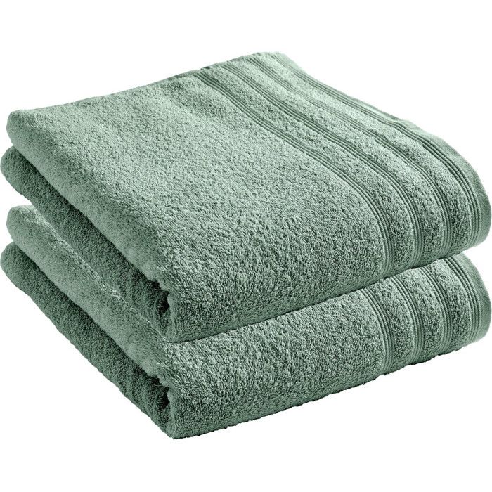 Lot De 2 Draps De Bain 90x150 Cm Alpha Jaune Or - Éponge Douce Et Absorbante 400g/m²