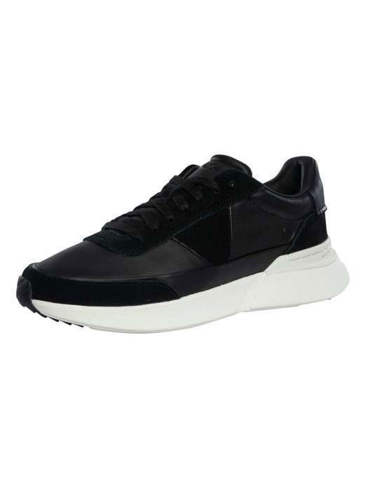 Clarks Clarks Craft Pace - Baskets en cuir homme noir