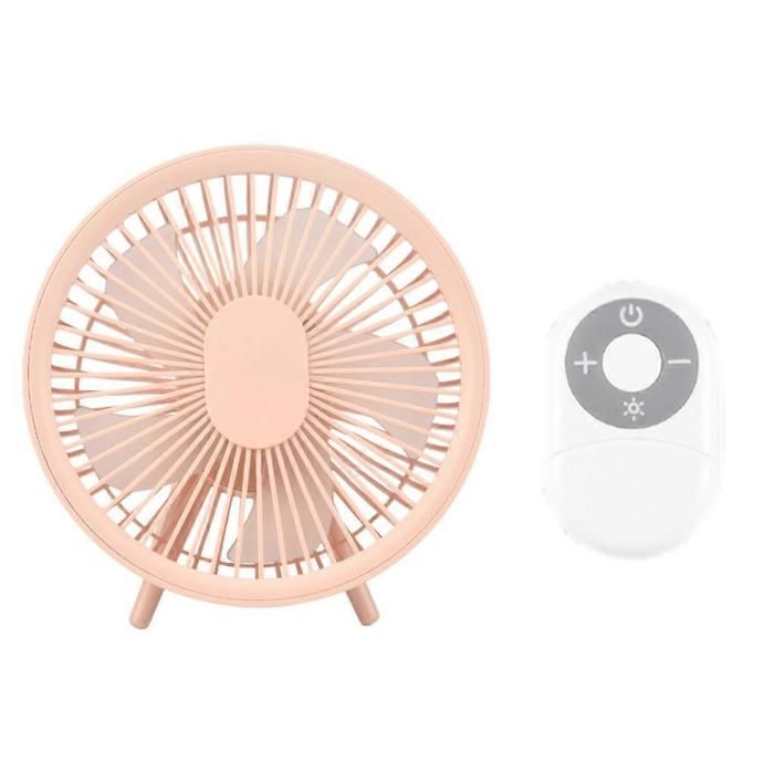 Ventilateur de bureau portable rechargeable par USB avec lumières LED petit ventilateur de bureau mini ventilateur - Riceel