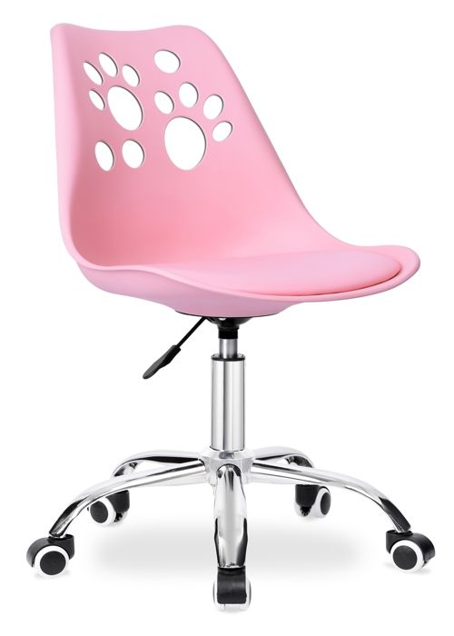 Chaise pivotante rose Grover