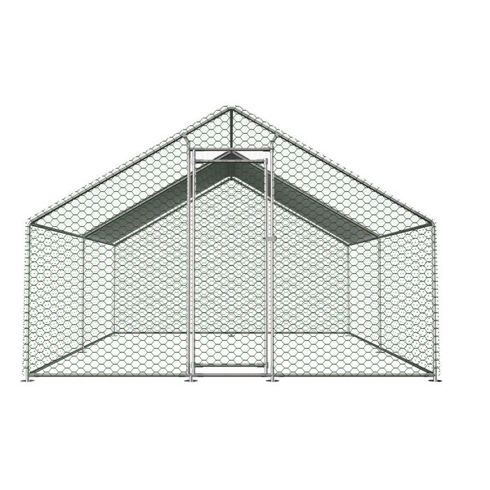 Comparer les prix de Enclos poulailler 3x4x2m - TOPESCT - 12m²  avec serrure de sécurité et tissu PE imperméable, pour poulets,lapins et petits animaul