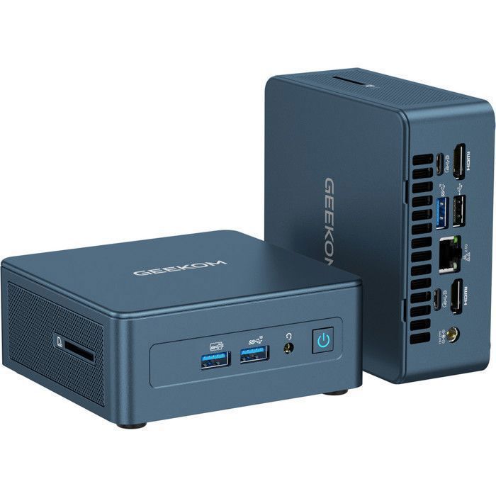 Mini PC GEEKOM Mini IT12 Intel Core i7-1280P 16Go RAM DDR4 512Go SSD Windows 11 Pro 8K Iris Xe Graphismes Mini Ordinateur de Bureau