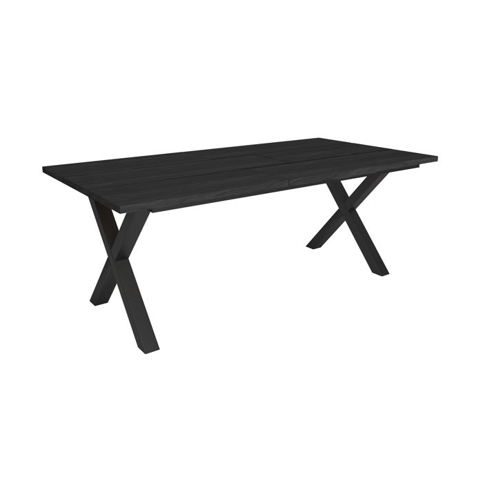 Table à manger Meuble Salle à Manger 194x90x74 cm Pour 10 personnes Noir RF3808 Table à manger Meuble Salle à Manger 194x90x74 cm Pour 10 personnes Noir RF3808