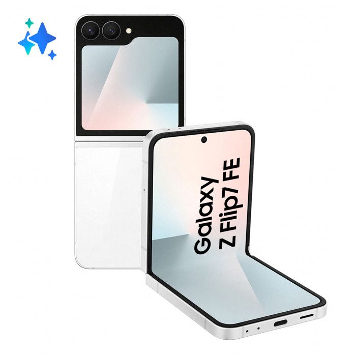 Samsung Galaxy Z Flip7 FE Bianco 256GB RAM 8GB Smartphone Pieghevole