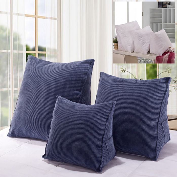 Coussin triangulaire DHRS coussin de lecture coussin de positionnement du dossier pour lit canapé chaise de bureau Label