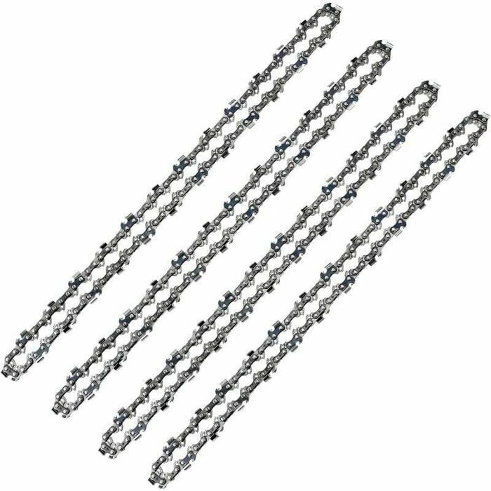 3 Chaînes De Tronçonneuse 20 Cm 33 Maillons - Pas 3/8 1,3 Mm - Semi-ciseau