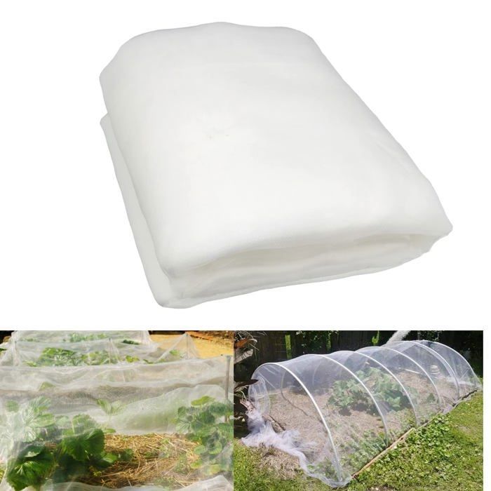 Filet Anti-Insectes Potager 3x6 M – Protection Ultra-Fine Fraisiers, Légumes, Fruits & Fleurs – Maille 0,8-1 Mm