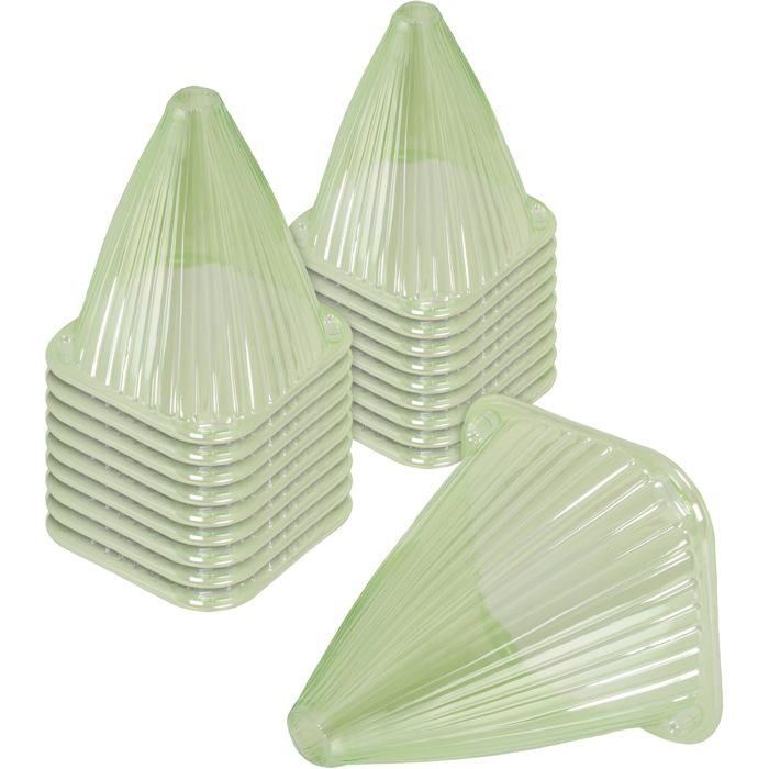 spetebo-lot-de-20-cloches-de-jardin-en-plastique-vert-24-x-19-cm-mini